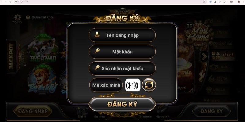 Đăng Ký Kingfun - Đơn Giản Và Nhanh Chóng Sau 3 Phút 2 Đăng ký Kingfun nhanh chóng với các bước đơn giản